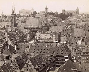 View of the city of Nuremberg in 1890