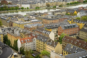 View of the city with typical houses