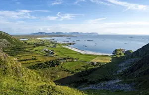 View of the coast with the village of Stave
