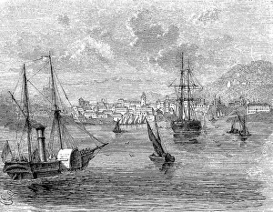 View of Corfu in the Mediterranean