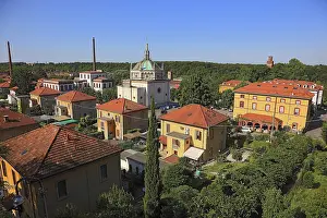 View of the Crespi d'Adda village