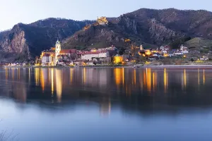 View over the Danube to Durnstein