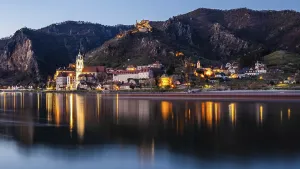 View over the Danube to Durnstein