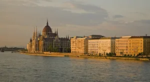 View on the Danube and the Government Building