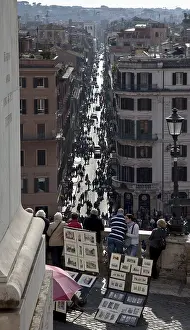 View of Via dei Condotti seen from above