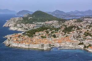 View of Dubrovnik from the hill, Croatia