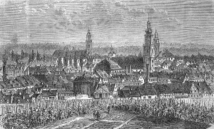 View of Erlangen, Franconia, Bavaria