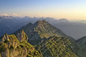 View from Europe's highest Nagelfluhberg Speer