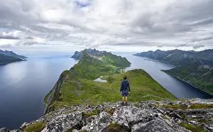 View of fjords Oyfjorden and Mefjorden