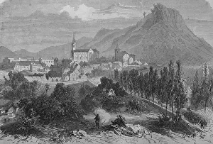 View of Forbach, October 1870, historic illustration