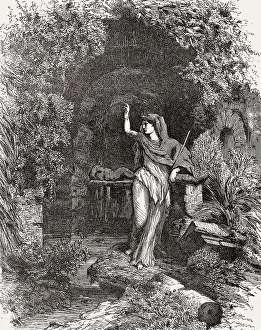 View of the Fountain at Egeria near Rome
