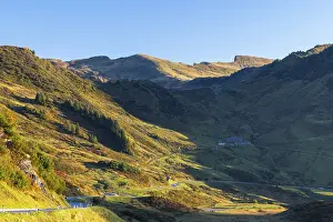 View from Furkajoch to the pass road
