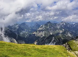 View from Gamsfeld to Rinnkogel and Rettenkogel
