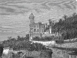 View of the garden of Villa Garnet in 1880