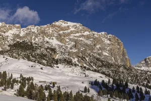 Framed Print : View of the Gardena Pass, South Tyrol
