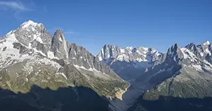 View of glacier tongue, Mer de Glace