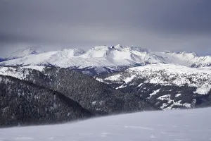 View from the Gruenleitennock to the Hohe Tauern