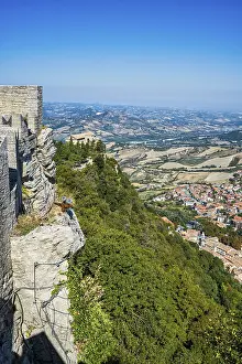 View from Guaita Castle, City of San Marino