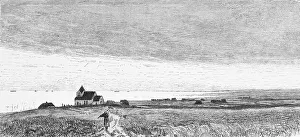 View of the Halligen, North Frisia