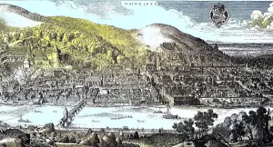 View of Heidelberg in front of the destruction
