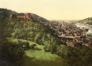 View of Heidelberg from the terrace