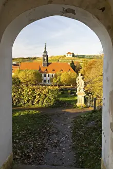 View from Heinrichsburg Castle of the baroque castle