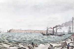 View of Heligoland archipelago as seen from Sandinsel island