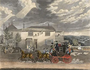 A view of Highgate Road around 1845