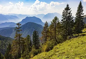 View from Hochbuehel to Schwarzer Berg