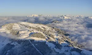 View from the Hohe Salve, Kitzbuehler Horn and Loferer Steinberge