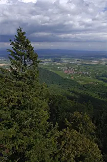 View from Hohkoenigsburg Castle (French: Chateau du Haut-Knigsbourg)
