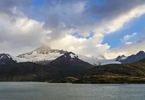 View of Holanda or Dutch glacier in Glacier Alley of Beagle channel in Chile