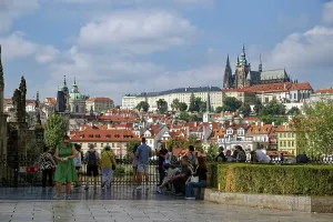 View of HradDany with Prague Castle, St
