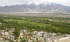 View of the Indus Valley from Thiksey Gompa