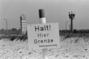 View of the inner-German border on the Baltic Sea