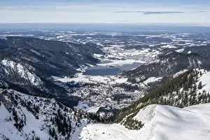 View from the top of the Jagerkamp to Schliersee and village