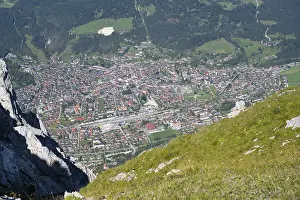 View from the Karwendel to Mittenwald