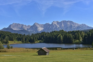 View of the Karwendel Mountains near Mittenwald