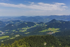 View from Kehlsteinhaus or Eagle's Nest towards the Alps