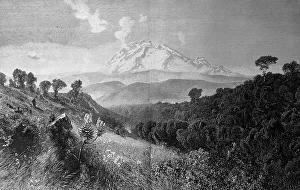 View of Kilimanjaro in Tanzania in 1870