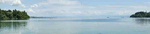 View of Lake Constance, Mainau Island on the left