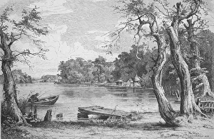 View over Lake Eutin in Schleswig Holstein