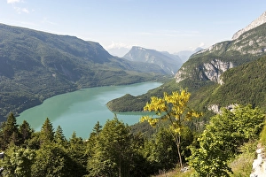 Category Mountain Landscapes Prints: View of the lake Lago di Molveno Molveno