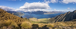 Category Mountain Landscapes Prints: View of lake in mountain landscape