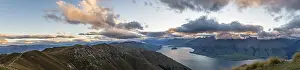 View of Lake Wanaka, evening sky