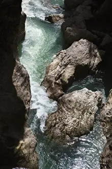 View of the Lammerklamm gorge near Scheffau in Salzburger Land