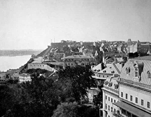 View from Laval University of part of Quebec City and St