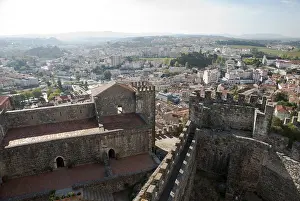 View to Leiria from the castle, Portugal