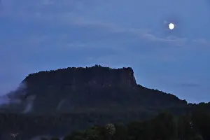 View of the Lilienstein, Elbe Sandstone Mountains