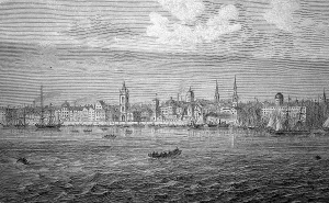 View of Liverpool in England, in 1880